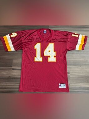 Vintage 90s Champion Washington Redskins Brad Johnson #14 NFL Jersey Men’s 44 L